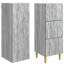 vidaXL Szekrény szett 2 pcs Szürke Sonoma 33 x 34,5 x 90 cm Szerelt Fa