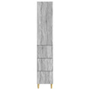 vidaXL Szekrény szett 2 pcs Szürke Sonoma 33 x 34,5 x 90 cm Szerelt Fa