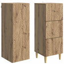 vidaXL Szekrény szett 2 pcs Kézműves Tölgy 33 x 34,5 x 90 cm