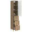 vidaXL Szekrény szett 2 pcs Kézműves Tölgy 33 x 34,5 x 90 cm