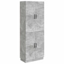 vidaXL Szekrény szett 2 pcs Betonszürke Szerelt Fa