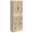 vidaXL Szekrény szett 2 pcs Sonoma Tölgy 66 x 34,5 x 87 cm Szerelt Fa
