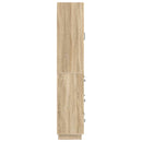 vidaXL Szekrény szett 2 pcs Sonoma Tölgy 66 x 34,5 x 87 cm Szerelt Fa