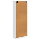 vidaXL Szekrény szett 2 pcs Magasfényű Fehér 66 x 34,5 x 87 cm