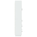 vidaXL Szekrény szett 2 pcs Magasfényű Fehér 66 x 34,5 x 87 cm