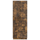 vidaXL Szekrény szett 2 pcs Füstös Tölgy 66 x 34,5 x 87 cm Szerelt Fa