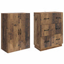 vidaXL Szekrény szett 2 pcs Antik Fa 66 x 34,5 x 87 cm Szerelt Fa