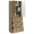 vidaXL Szekrény szett 2 pcs Kézműves Tölgy 66 x 34,5 x 87 cm