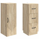 vidaXL Szekrény szett 2 pcs Sonoma Tölgy 33 x 34,5 x 87 cm Szerelt Fa