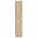 vidaXL Szekrény szett 2 pcs Sonoma Tölgy 33 x 34,5 x 87 cm Szerelt Fa