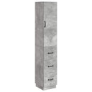 vidaXL Szekrény szett 2 pcs Betonszürke 33 x 34,5 x 87 cm Szerelt Fa