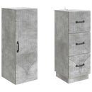 vidaXL Szekrény szett 2 pcs Betonszürke 33 x 34,5 x 87 cm Szerelt Fa