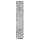 vidaXL Szekrény szett 2 pcs Betonszürke 33 x 34,5 x 87 cm Szerelt Fa
