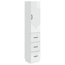vidaXL Szekrény szett 2 pcs Magasfényű Fehér 33 x 34,5 x 87 cm