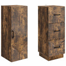 vidaXL Szekrény szett 2 pcs Füstös Tölgy 33 x 34,5 x 87 cm Szerelt Fa