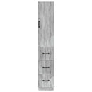 vidaXL Szekrény szett 2 pcs Szürke Sonoma 33 x 34,5 x 87 cm Szerelt Fa