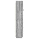 vidaXL Szekrény szett 2 pcs Szürke Sonoma 33 x 34,5 x 87 cm Szerelt Fa