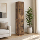 vidaXL Szekrény szett 2 pcs Antik Fa 33 x 34,5 x 87 cm Szerelt Fa