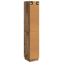 vidaXL Szekrény szett 2 pcs Antik Fa 33 x 34,5 x 87 cm Szerelt Fa
