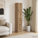 vidaXL Szekrény szett 2 db 33 x 34,5 x 87 cm Szerelt Fa Kézműves Tölgy
