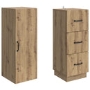 vidaXL Szekrény szett 2 pcs Kézműves Tölgy 33 x 34,5 x 87 cm