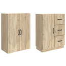 vidaXL Szekrény szett 2 pcs Sonoma Tölgy Szerelt Fa