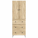 vidaXL Szekrény szett 2 pcs Sonoma Tölgy 66 x 34,5 x 90 cm Szerelt Fa