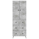 vidaXL Szekrény szett 2 pcs Betonszürke 66 x 34,5 x 90 cm Szerelt Fa