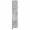 vidaXL Szekrény szett 2 pcs Betonszürke 66 x 34,5 x 90 cm Szerelt Fa