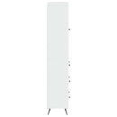 vidaXL Szekrény szett 2 pcs Magasfényű Fehér 66 x 34,5 x 90 cm