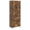vidaXL Szekrény szett 2 pcs Füstös Tölgy 66 x 34,5 x 90 cm Szerelt Fa