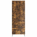vidaXL Szekrény szett 2 pcs Füstös Tölgy 66 x 34,5 x 90 cm Szerelt Fa