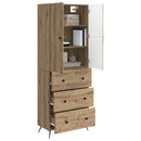 vidaXL Szekrény szett 2 pcs Kézműves Tölgy 66 x 34,5 x 90 cm