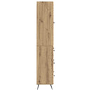 vidaXL Szekrény szett 2 pcs Kézműves Tölgy 66 x 34,5 x 90 cm