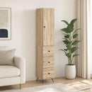 vidaXL Szekrény szett 2 db 34,5 x 34,5 x 90 cm Szerelt Fa Sonoma Tölgy