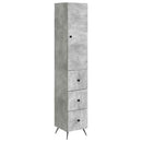 vidaXL Szekrény szett 2 pcs Betonszürke 34,5 x 34,5 x 90 cm Szerelt Fa