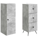 vidaXL Szekrény szett 2 pcs Betonszürke 34,5 x 34,5 x 90 cm Szerelt Fa