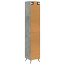 vidaXL Szekrény szett 2 pcs Betonszürke 34,5 x 34,5 x 90 cm Szerelt Fa