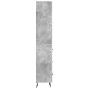 vidaXL Szekrény szett 2 pcs Betonszürke 34,5 x 34,5 x 90 cm Szerelt Fa