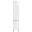 vidaXL Szekrény szett 2 pcs Magasfényű Fehér 34,5 x 34,5 x 90 cm