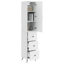 vidaXL Szekrény szett 2 pcs Magasfényű Fehér 34,5 x 34,5 x 90 cm