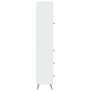 vidaXL Szekrény szett 2 pcs Magasfényű Fehér 34,5 x 34,5 x 90 cm