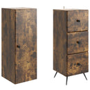 vidaXL Szekrény szett 2 pcs Füstös Tölgy 34,5 x 34,5 x 90 cm