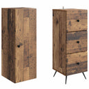 vidaXL Szekrény szett 2 pcs Antik Fa 34,5 x 34,5 x 90 cm Szerelt Fa