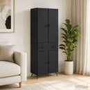 vidaXL 2 pcs Fekete