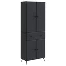 vidaXL 2 pcs Fekete