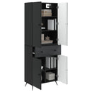vidaXL 2 pcs Fekete