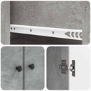 vidaXL 2 pcs Betonszürke
