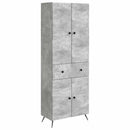 vidaXL 2 pcs Betonszürke