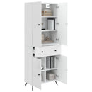 vidaXL 2 pcs Magasfényű Fehér